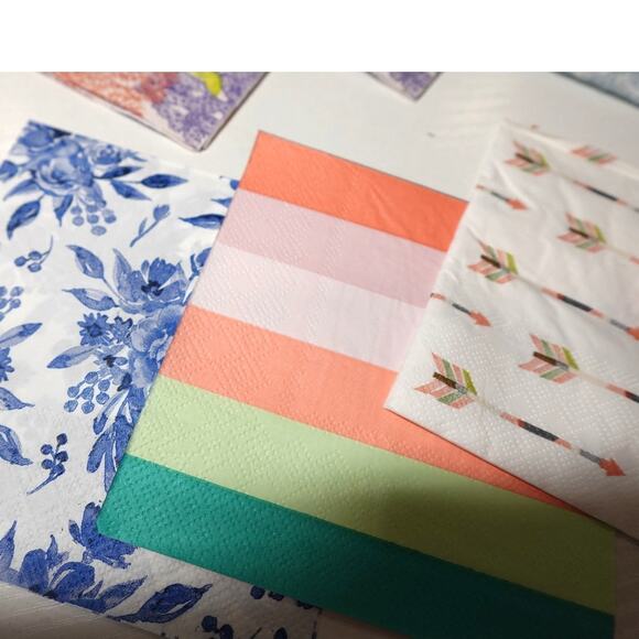 NEW 12 PC NAPKIN CRAFT DECOPOUGE CLAY Crafting or beverage napkins - Picture 4 of 6